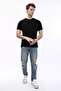 Men's T-Shirt Crew Neck 100% Cotton Black - 5