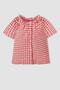 Baby Girl Gingham Short Sleeve Shirt