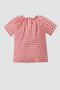 Baby Girl Gingham Short Sleeve Shirt - 4