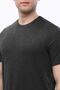 Men's T-Shirt Crew Neck 100% Cotton Anthracite - 2