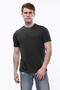 Men's T-Shirt Crew Neck 100% Cotton Anthracite - 6