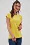 Women's Yellow Basic Short Sleeve T-Shirt P21s201-2196 - 2