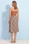 Women's Patterned Midi Length Pleated Skirt P23s201-0807 - 6
