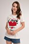 Women's Printed Sequin Short Sleeve T-Shirt P21s201-2841 - 2