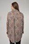 Women's Oversize Leopard Patterned Shirt Ptty20s-o203 - 4