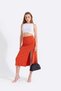 Black Women's Satin Fabric Chain Shoulder Bag - 3