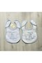 2-Piece My Uncle, My Aunt Loves Me So Much Baby Food Bib 0-24 Months (19x24 Cm) - 3