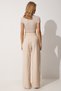 Women's Cream Waist Loose Pants with Velcro Closure YL00001 - 6