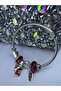 Model Silver Steel Bracelet with Red Figure - 2