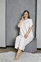 100% Cotton Combed Cotton Short Sleeve Plus Size Mother's Nightgown 140 - 6