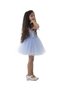 Girl's Blue Dress with Tutu Skirt Graduation Special Day Birthday Henna Wedding Party - 3