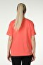 Women's Printed Short Sleeve Crew Neck Oversize Oversize T-shirt Pomegranate Flower - 5