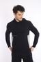 Men's Navy Blue Hooded Kangaroo Pocket Sweatshirt - 3
