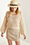 Women's Stone Seasonal Openwork Knitwear Sweater 40831028 - 3