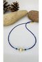 Handmade Ethnic Sand Bead Women's Necklace with Brass Apparatus - 2