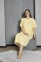 100% Cotton Combed Cotton Short Sleeve Plus Size Mother's Nightgown 520 - 6