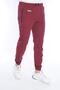 Men's Burgundy Zippered Pocket Jogger Sweatpants - 3