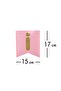 Cardboard Writing Gilded Pink on Gold Happy Birthday - 3