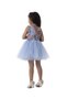 Girl's Blue Dress with Tutu Skirt Graduation Special Day Birthday Henna Wedding Party - 2