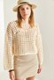 Women's Stone Seasonal Openwork Knitwear Sweater 40831028 - 4