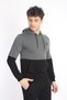 Men's Black-Light Khaki Hooded Pocket Sweatshirt - 2