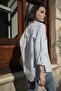 Women's Basic Oversize Shirt P21s110-5260 - 4