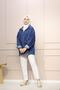 Pleated Oversize Denim Jacket - 2