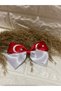 23 April Special Moon Star Turkish Flag Ribbon Bow Buckle 2 Pieces Children's Day Buckle with Clip - 2