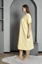 100% Cotton Combed Cotton Short Sleeve Plus Size Mother's Nightgown 520 - 4