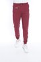 Men's Burgundy Zippered Pocket Jogger Sweatpants - 7