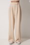 Women's Cream Waist Loose Pants with Velcro Closure YL00001 - 5
