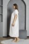 100% Cotton Combed Cotton Short Sleeve Plus Size Mother's Nightgown 140 - 4
