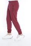 Men's Burgundy Zippered Pocket Jogger Sweatpants - 4
