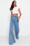 Mavi Yüksek Bel Ekstra Wide Leg Palazzo Geniş Paça %100 Pamuk Non-Stretch Jeans TWOSS23JE00286 - 3