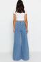 Mavi Yüksek Bel Ekstra Wide Leg Palazzo Geniş Paça %100 Pamuk Non-Stretch Jeans TWOSS23JE00286 - 8