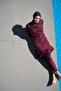 Performance Series Honeycomb Texture Detailed Plum 4 Piece Hijab Swimsuit Set H-per 50 - 2