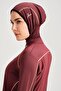 Performance Series Honeycomb Texture Detailed Plum 4 Piece Hijab Swimsuit Set H-per 50 - 7