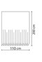 Bathroom Shower Curtain 2102 110x200 Curtain Pipe Hanger 90x130 Gifted - 4