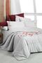 Serra Gray Double 100% Cotton Fancy Poplin Duvet Cover Set