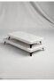 Presentation Copper Set of 3 Real Marble Cake Presentation, Metal Profile Leg - 4