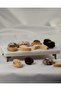 Presentation Copper Set of 3 Real Marble Cake Presentation, Metal Profile Leg - 6