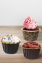 25-Piece Black Gold Metallic Muffin Cake Mold Gold Cupcake Capsule Adult Birthday Muffin Mold - 3