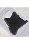 Decorated Glittered Tapestry Prayer Rug and Needle Embroidered Prayer Head Scarf - Black - 3