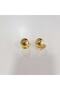(2 Pieces) Marble Button Handle Gold Furniture Nightstand Dresser Console Cabinet Door Handle - 4