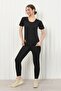 Unisex Slimming Slimming Sweating Sports Zippered Short Sleeve Suit Tights with Top and Bottom Set - 8