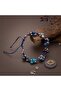 Certified Third Eye Chakra Bracelet with Lapis, Sodalite, Amethyst Natural Stones and Macrame Closure - 4