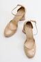 Oslo Beige Patent Leather Women's Heeled Shoes - 5