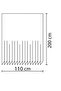 Bathroom Shower Curtain 4246 110x200 Curtain Pipe Hanger 90x130 With Gift - 7