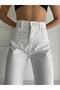 90's Super High Waist White Color Palazzo Loose Jeans Trousersfrango - 2