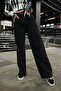 Milano Ikon 90's Black Lycra Super Extra High Waist Palazzo Casual Jean Trousersfrango - 7